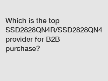 Which is the top SSD2828QN4R/SSD2828QN4 provider for B2B purchase?