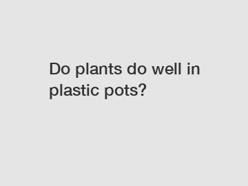 Do plants do well in plastic pots?