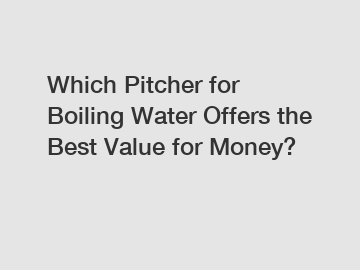 Which Pitcher for Boiling Water Offers the Best Value for Money?