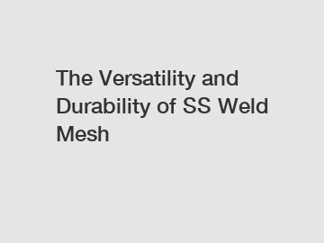 The Versatility and Durability of SS Weld Mesh
